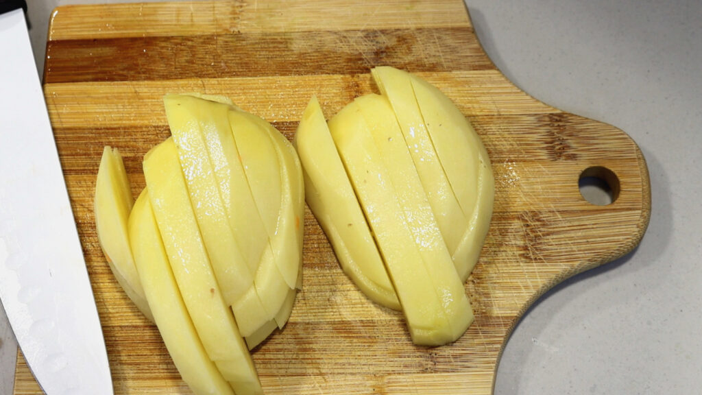 Patatas cortadas