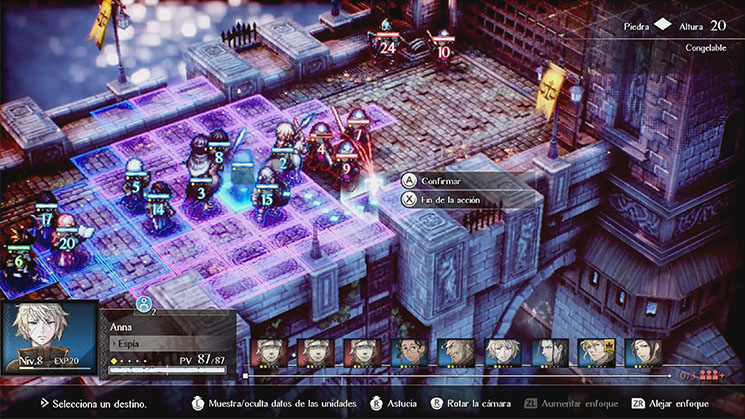 Triangle Strategy combate
