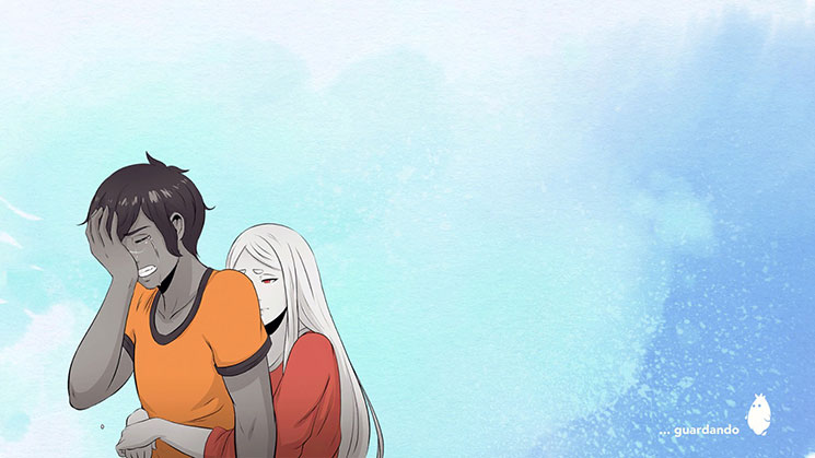 pantalla-de-carga-donde-kay-esta-llorando-mientras-yu-le-abraza