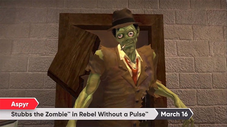 stubbs the zombie in rebel without a pulse switch nintendo direct